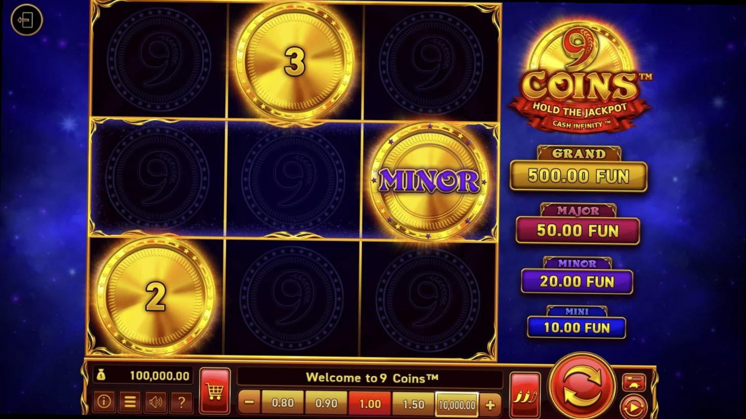9 Coins von Wazdan